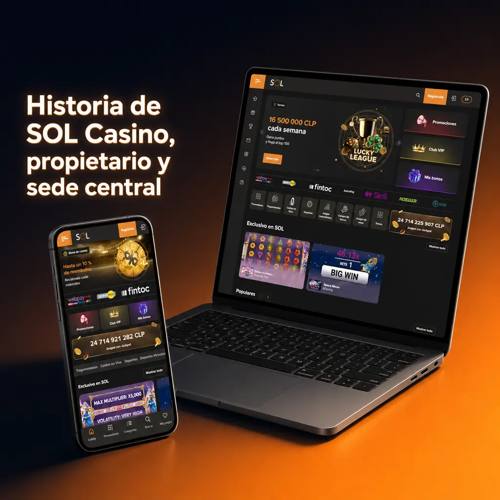 Historia de SOL Casino, licencia internacional, propietario y sede para usuarios de Chile