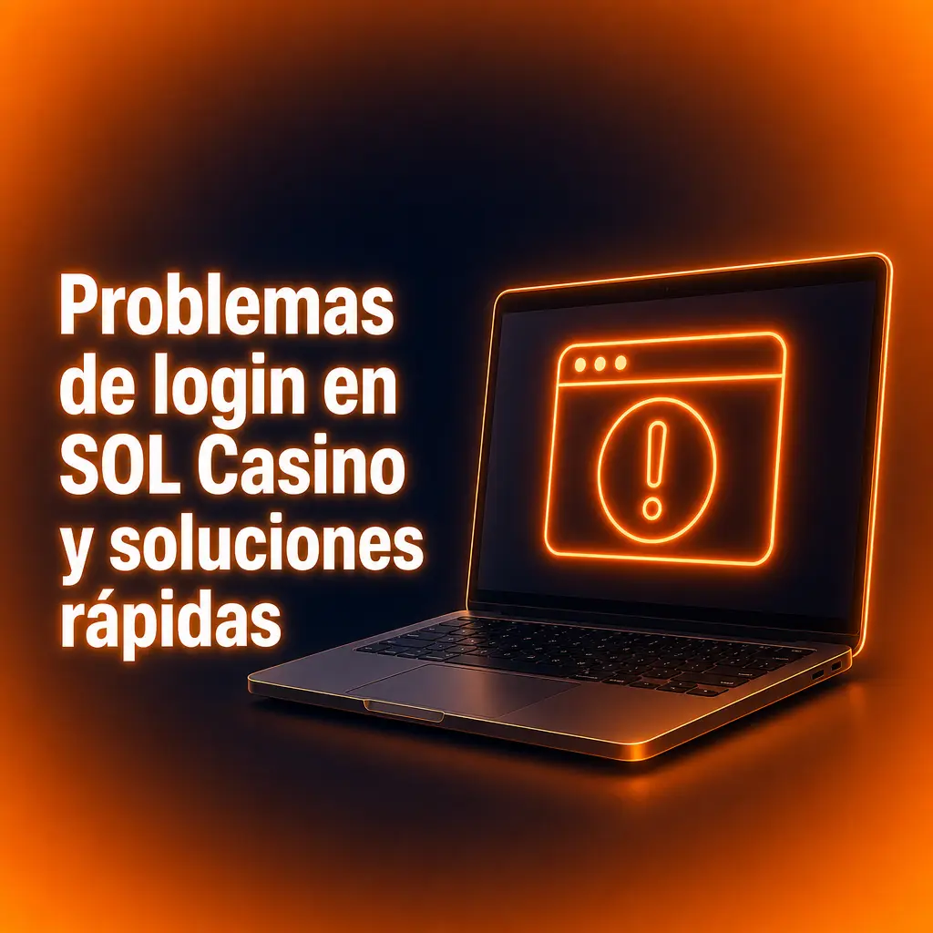 Tabla con problemas de login en SOL Casino y soluciones rápidas para recuperar acceso desde Chile