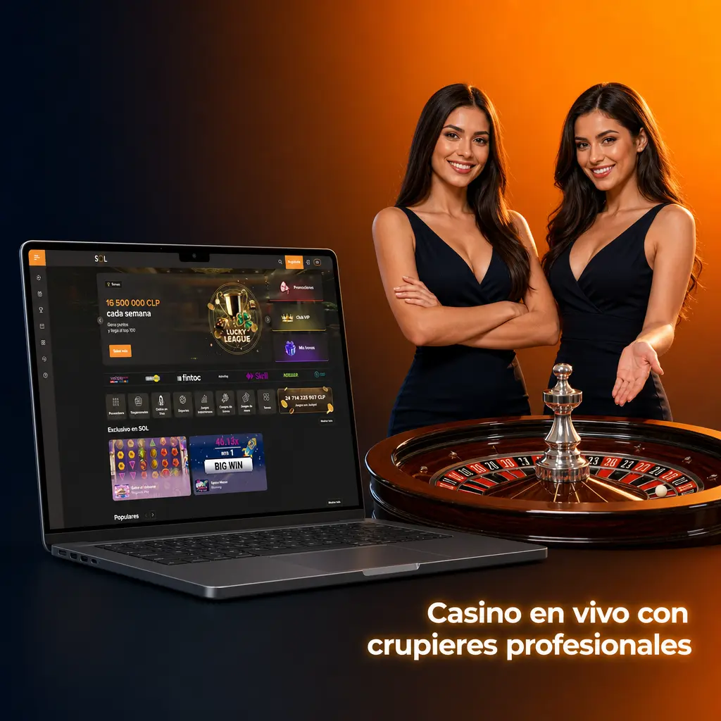 Crupieres profesionales en casino en vivo con ruleta, blackjack y baccarat por streaming
