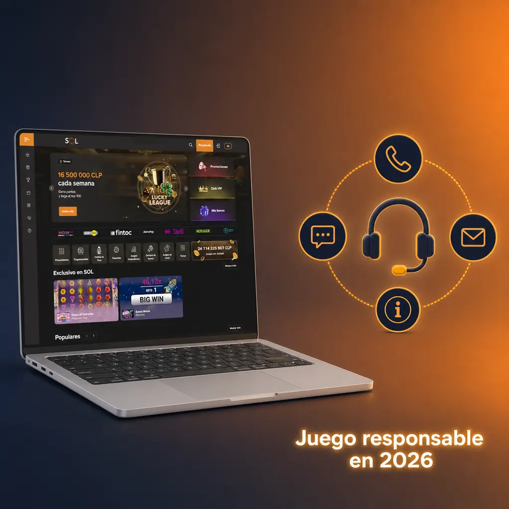 Guía de juego responsable 2026 con presupuesto en CLP, límites de depósito y autoexclusión