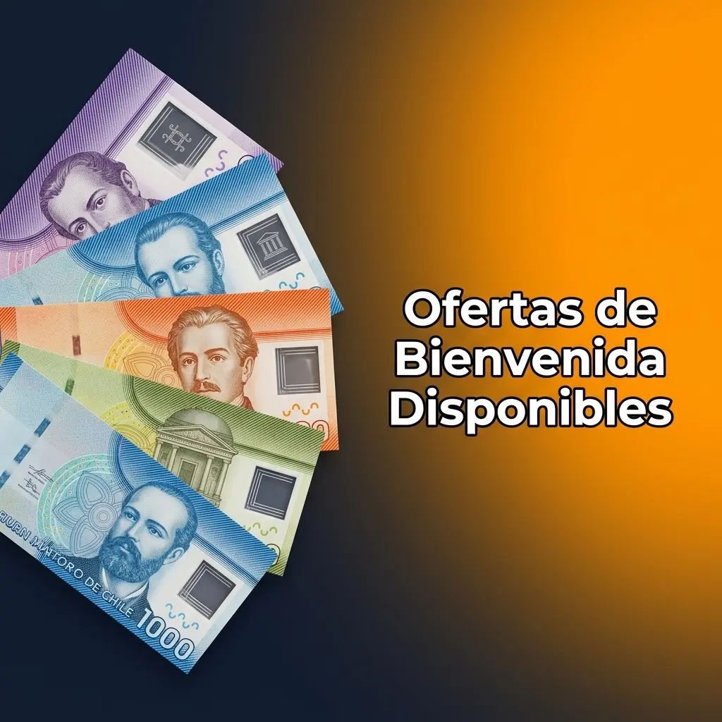 Ofertas de bienvenida: bonos de casino hasta 600.000 CLP, 500 giros gratis y bono deportivo.