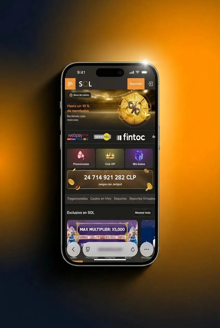Pantalla de dispositivo Apple mostrando el proceso de cinco pasos para instalar la app de apuestas.